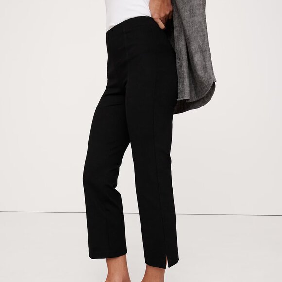 NWT Banana Republic Black SP Small Petite Everywhere Ponte Capri Pants - Picture 3 of 7